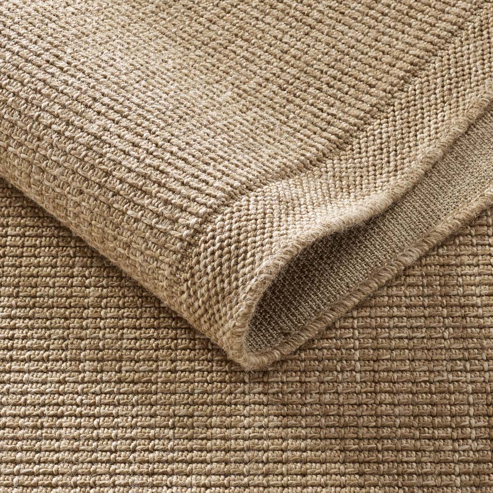 Tapis de balcon jute - Elara beige - close up Tapis de balcon jute - Elara beige - close up