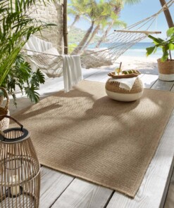 Tapis extérieur jute​ - Elara naturel - sfeer