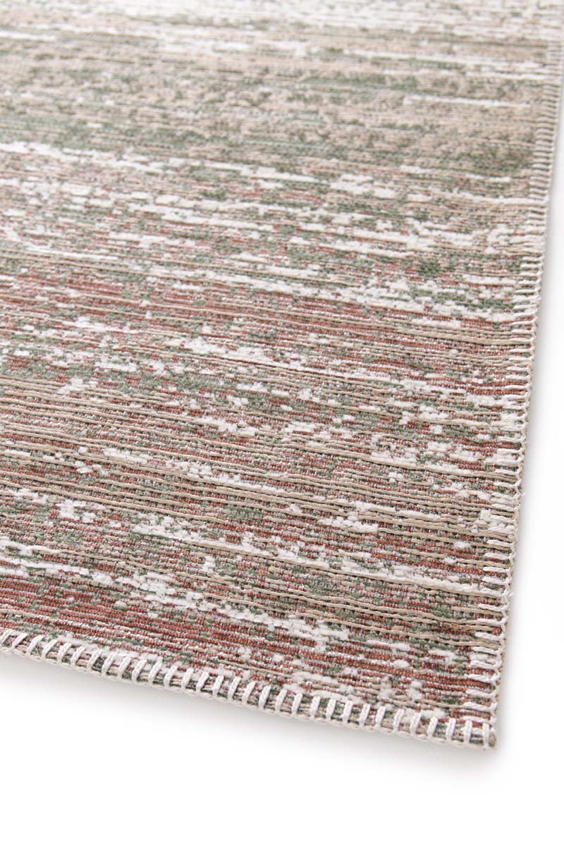 Tapis Design - Velura Vert Forêt/Rouge Tapis Design - Velura Vert Forêt/Rouge