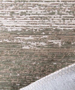 Tapis Design - Velura Vert Forêt/Rouge