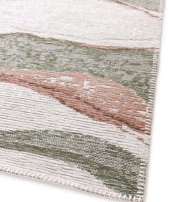 Tapis Marbre - Velura Vert Forêt/Rouge