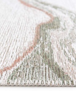 Tapis Marbre - Velura Vert Forêt/Rouge