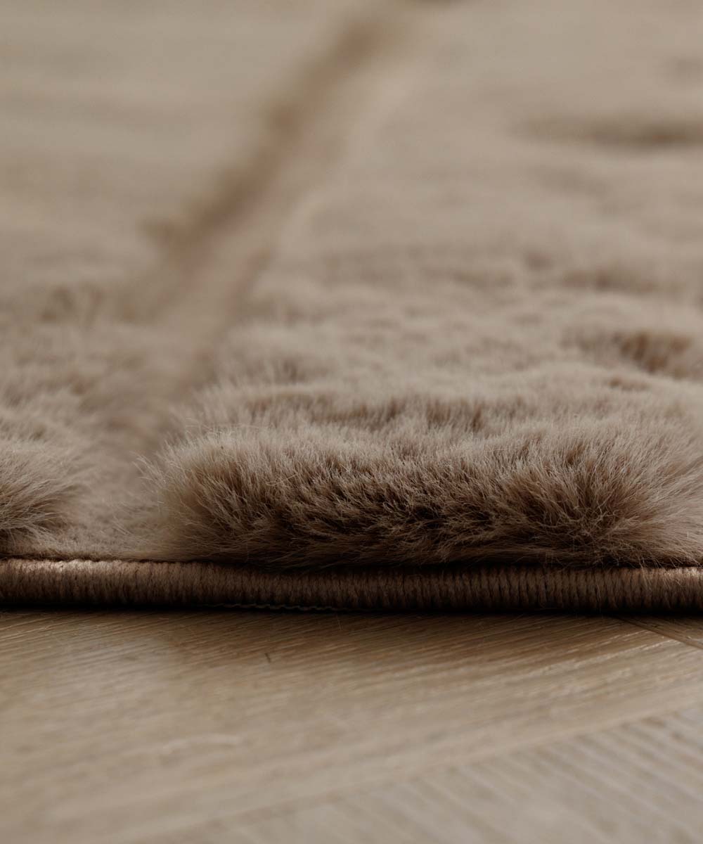 Tapis moelleux - Carvy Taupe - close up Tapis moelleux - Carvy Taupe - close up
