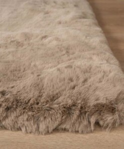 Tapis doux carré - Comfy Deluxe taupe - close up, thumbnail Tapis doux carré - Comfy Deluxe taupe - close up, thumbnail