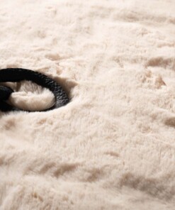 Tapis rond doux - Comfy Deluxe crème - close up, thumbnail Tapis rond doux - Comfy Deluxe crème - close up, thumbnail