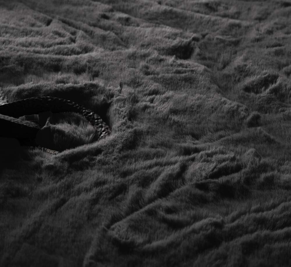 Tapis doux - Comfy Deluxe gris foncé - close up Tapis doux - Comfy Deluxe gris foncé - close up