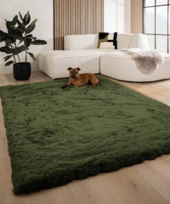 Tapis doux - Comfy Deluxe vert olive - sfeer