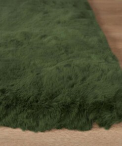 Tapis doux carré - Comfy Deluxe vert olive - close up, thumbnail Tapis doux carré - Comfy Deluxe vert olive - close up, thumbnail