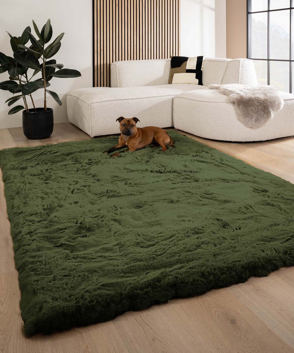 Tapis doux - Comfy Deluxe vert olive - sfeer Tapis doux - Comfy Deluxe vert olive - sfeer