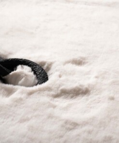 Tapis doux carré - Comfy Deluxe blanc - close up