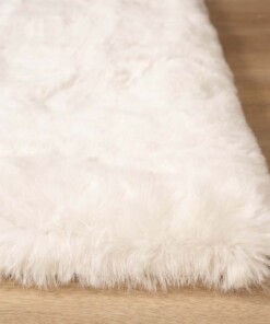 Tapis doux carré - Comfy Deluxe blanc - close up, thumbnail Tapis doux carré - Comfy Deluxe blanc - close up, thumbnail