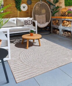Tapis d'extérieur - Mira Curve beige