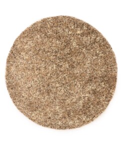 Tapis rond poils longs - Blend beige - overzicht