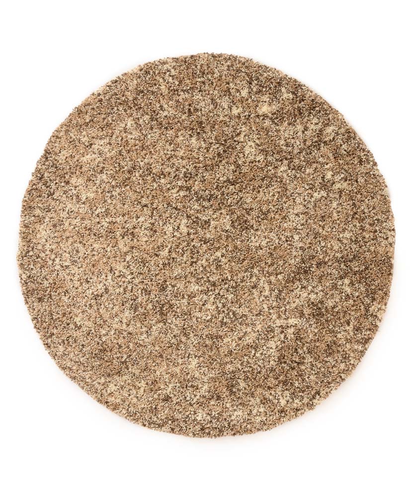 Tapis rond poils longs - Blend beige - overzicht Tapis rond poils longs - Blend beige - overzicht