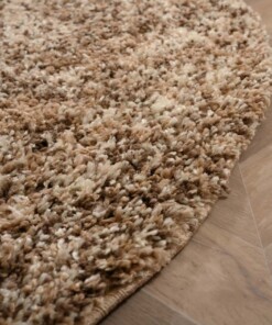 Tapis rond poils longs - Blend beige - close up, thumbnail Tapis rond poils longs - Blend beige - close up, thumbnail