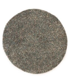 Tapis rond poils longs - Blend bleu/gris - overzicht