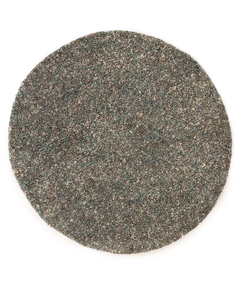 Tapis rond poils longs - Blend bleu/gris - overzicht Tapis rond poils longs - Blend bleu/gris - overzicht
