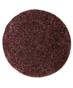 Tapis rond poils longs - Blend violet/gris - overzicht
