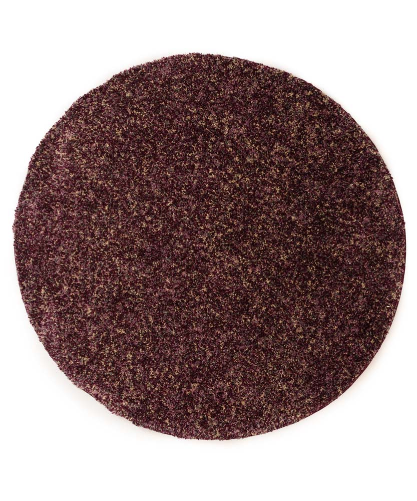 Tapis rond poils longs - Blend violet/gris - overzicht Tapis rond poils longs - Blend violet/gris - overzicht
