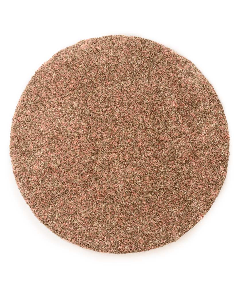 Tapis rond poils longs - Blend rose/beige - overzicht Tapis rond poils longs - Blend rose/beige - overzicht