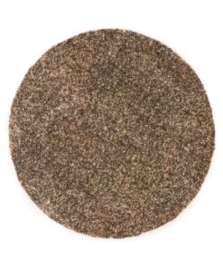 Tapis rond poils longs - Blend beige/gris - overzicht