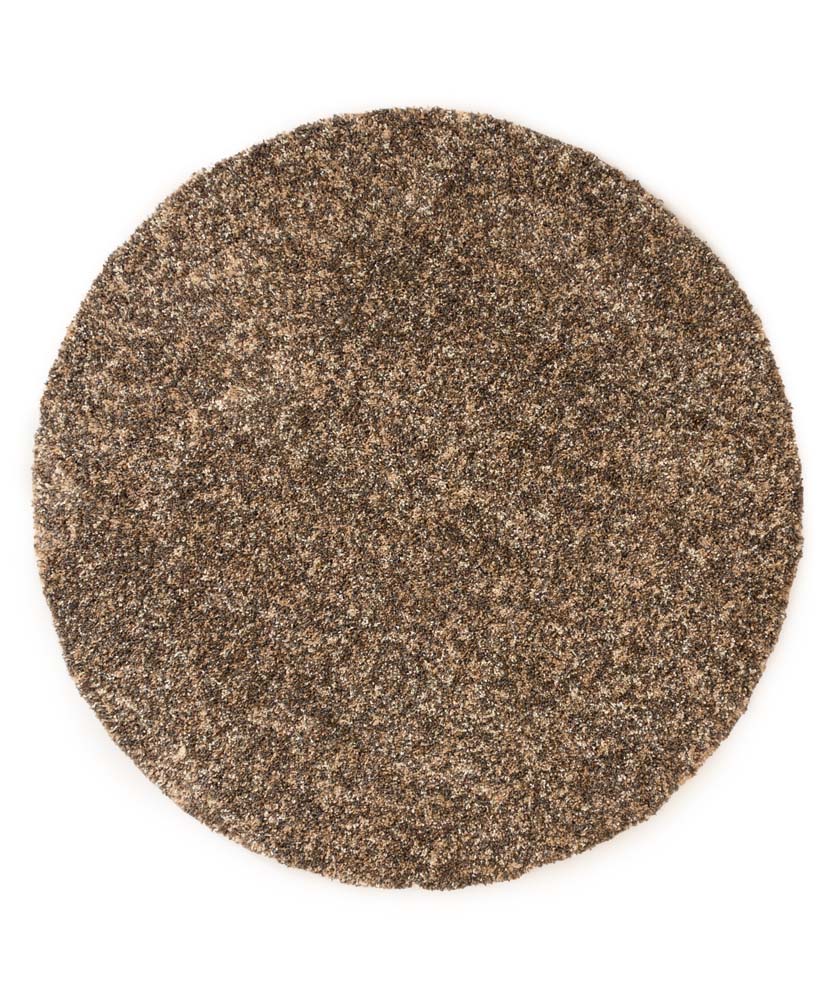 Tapis rond poils longs - Blend beige/gris - overzicht Tapis rond poils longs - Blend beige/gris - overzicht