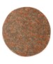 Tapis rond poils longs - Blend orange/bleu - overzicht, thumbnail