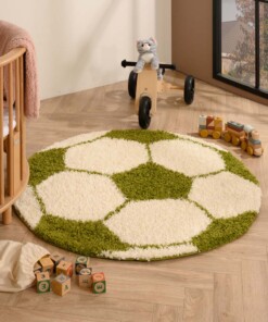 Tapis football rond - Sports crème/vert - sfeer