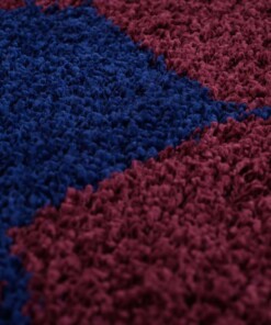 Tapis football rond - Sports bleu foncé/rouge - close up, thumbnail Tapis football rond - Sports bleu foncé/rouge - close up, thumbnail