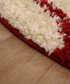 Tapis football rond - Sports crème/rouge - close up, thumbnail Tapis football rond - Sports crème/rouge - close up, thumbnail