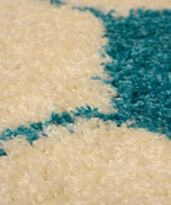 Tapis football rond - Sports crème/turquoise - close up, thumbnail Tapis football rond - Sports crème/turquoise - close up, thumbnail