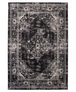 Tapis lavable en machine - Leona noir - overzicht