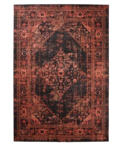 Tapis lavable en machine - Leona rouge - overzicht