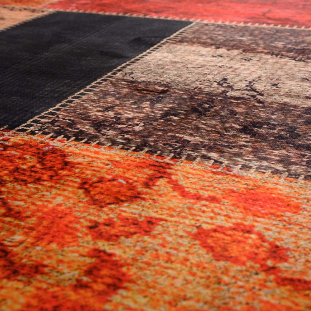 Tapis de couloir lavable - Sofia multi - close up Tapis de couloir lavable - Sofia multi - close up