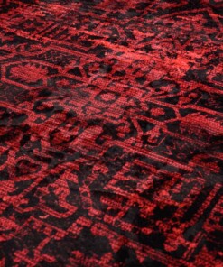 Tapis lavable en machine - Luca rouge - close up, thumbnail Tapis lavable en machine - Luca rouge - close up, thumbnail