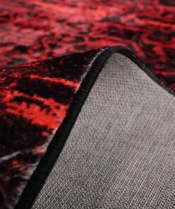 Tapis lavable en machine - Luca rouge - close up, thumbnail Tapis lavable en machine - Luca rouge - close up, thumbnail
