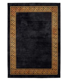 Tapis lavable en machine - Alessia noir/or - overzicht, thumbnail