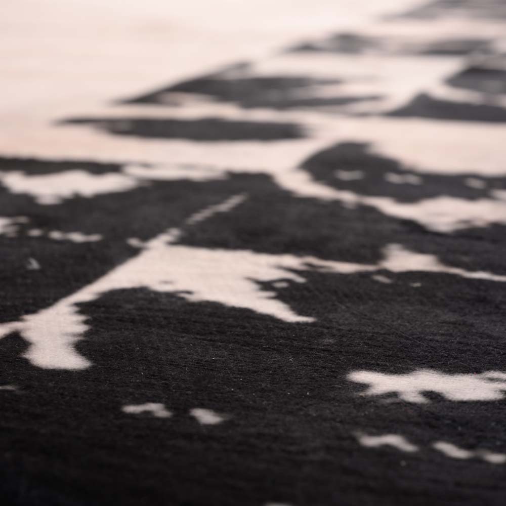 Tapis de couloir lavable - Rosalie blanc/noir - close up Tapis de couloir lavable - Rosalie blanc/noir - close up