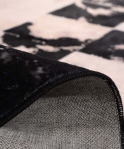 Tapis de couloir lavable - Rosalie blanc/noir - close up, thumbnail Tapis de couloir lavable - Rosalie blanc/noir - close up, thumbnail