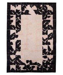 Tapis lavable en machine - Rosalie blanc/noir - overzicht