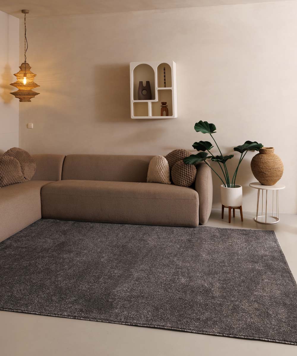 Tapis poil ras Fine - gris Tapis poil ras Fine - gris