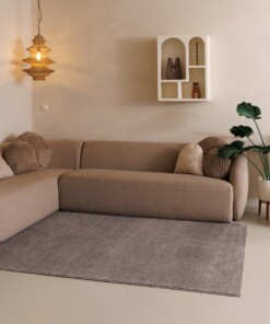 Tapis poil ras Fine - gris clair - sfeer