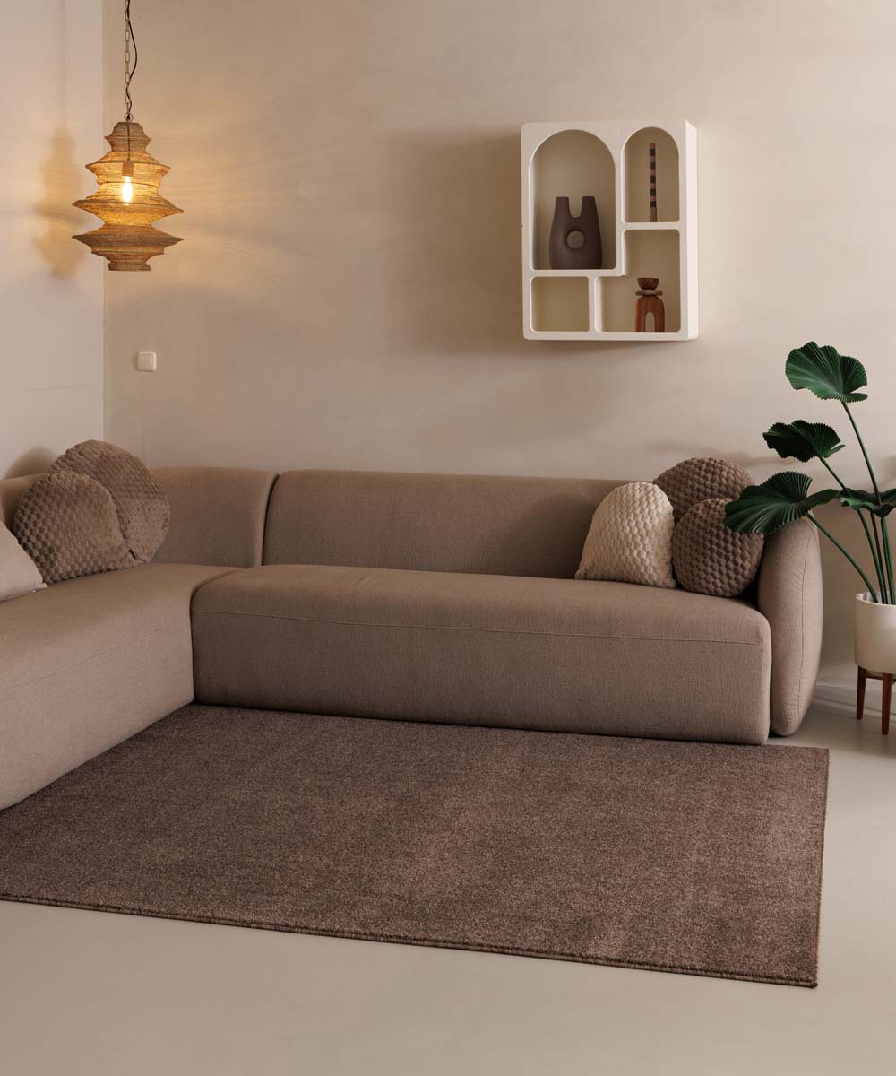 Tapis poil ras Fine - Moka - sfeer Tapis poil ras Fine - Moka - sfeer