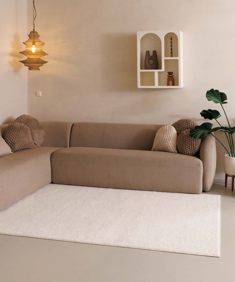 Tapis poil ras Fine - Champagne Tapis poil ras Fine - Champagne