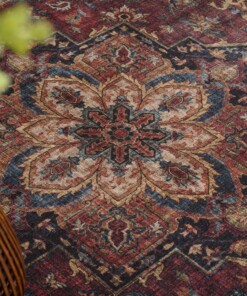 Tapis extérieur vintage - Valenca Brio rouge - close up, thumbnail Tapis extérieur vintage - Valenca Brio rouge - close up, thumbnail