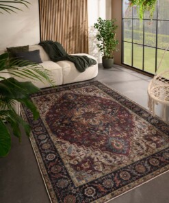 Tapis extérieur vintage - Valenca Brio rouge - sfeer