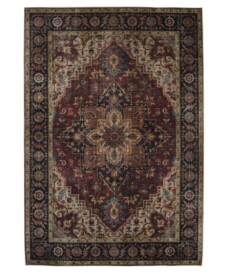 Tapis extérieur vintage - Valenca Brio rouge - overzicht, thumbnail