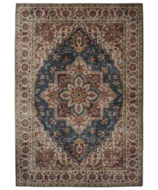 Tapis extérieur vintage - Valenca Brio beige/bleu - overzicht, thumbnail