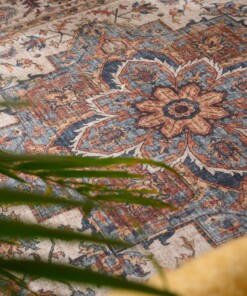 Tapis extérieur vintage - Valenca Brio beige/bleu clair Tapis extérieur vintage - Valenca Brio beige/bleu clair