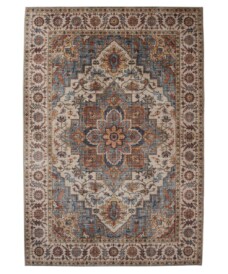 Tapis extérieur vintage - Valenca Brio beige/bleu clair - overzicht, thumbnail
